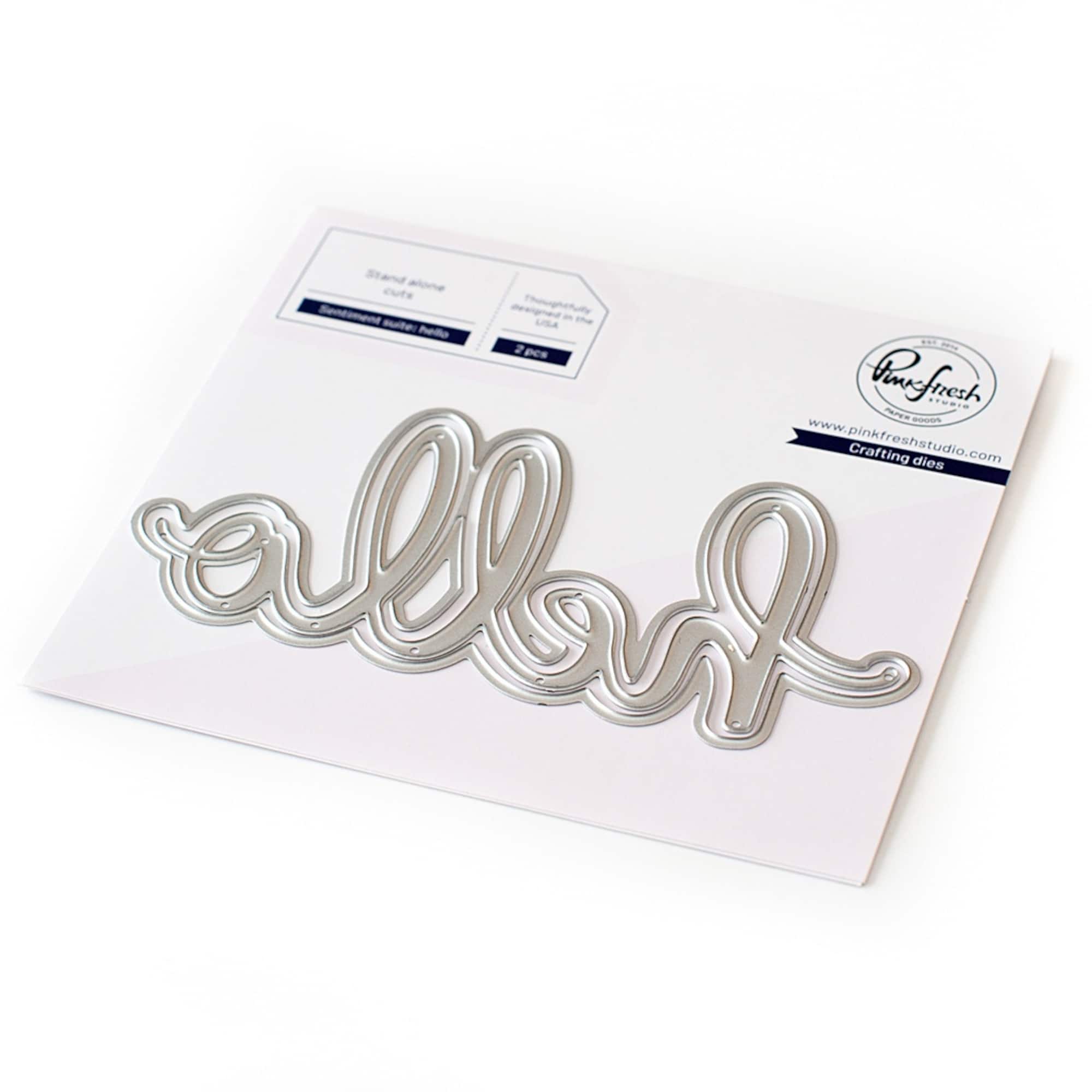 Pinkfresh Studio Mega Hello Die Set